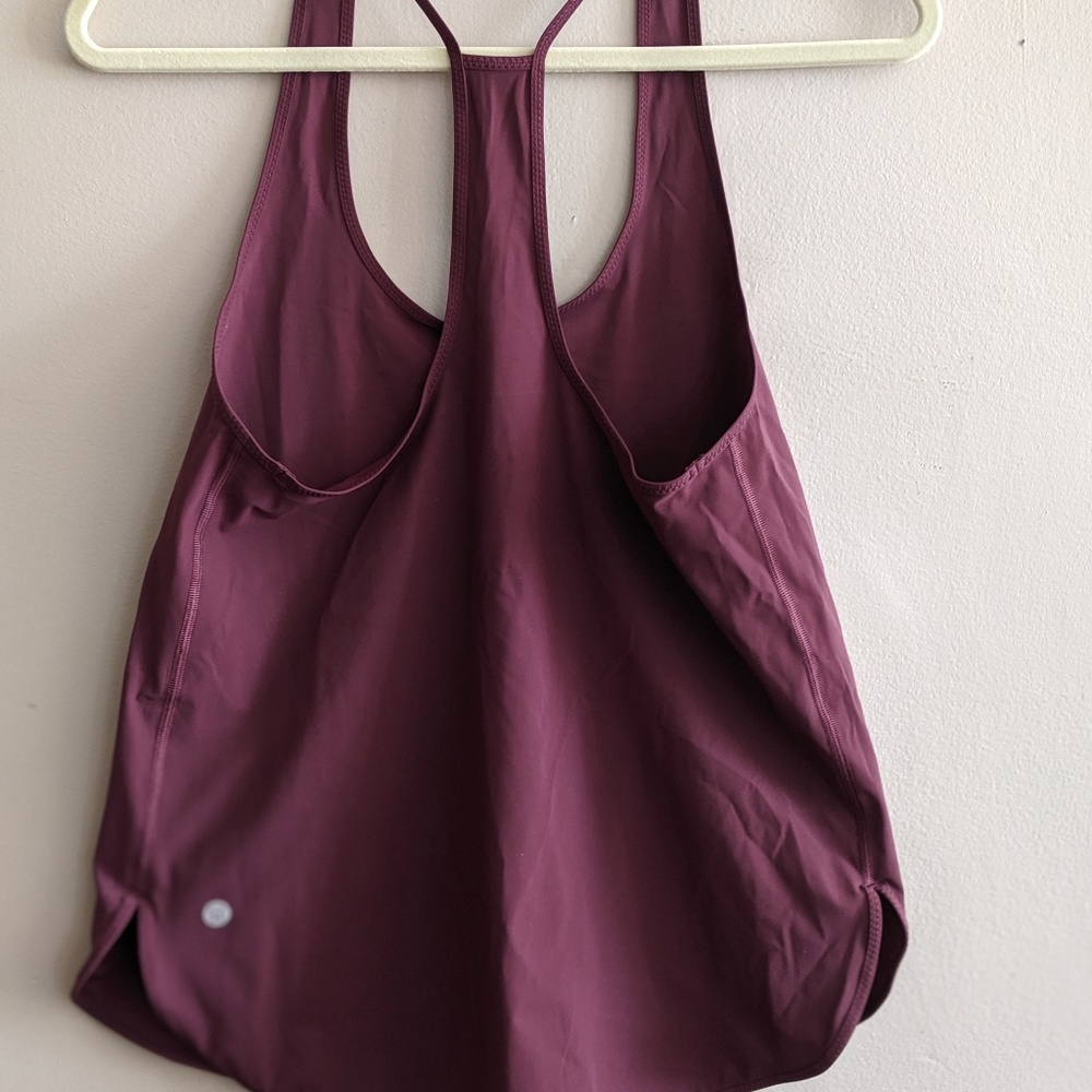 lululemon Burgundy Brown Tank Top